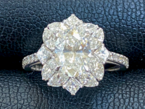 Pt900 ダイヤモンド リング 4.90g