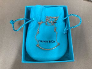 ティファニー Tスマイル ペンダント ネックレス K18 YG