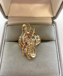 ジュエリーツツミ K18リング ダイヤ付き